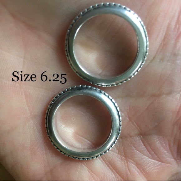 Pandora Silver Stackable Rings - Picture 3 of 3